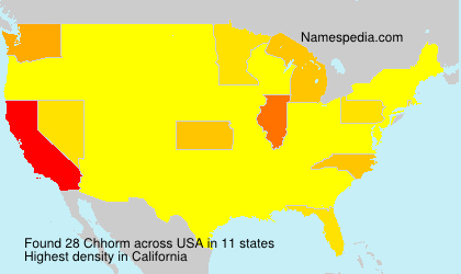 Surname Chhorm in USA Surname Chhorm in USA