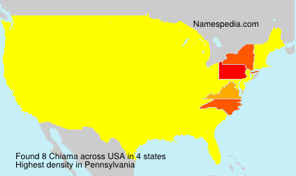 Surname Chiama in USA Surname Chiama in USA