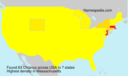 Surname Chianca in USA Surname Chianca in USA