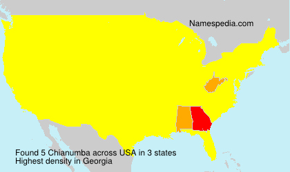 Surname Chianumba in USA Surname Chianumba in USA