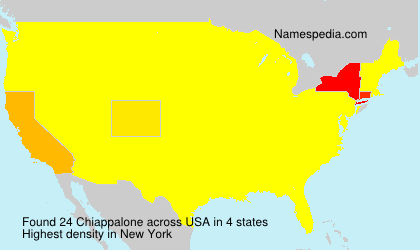 Surname Chiappalone in USA Surname Chiappalone in USA