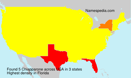 Surname Chiapparone in USA Surname Chiapparone in USA