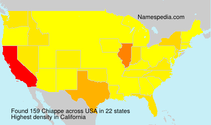 Surname Chiappe in USA Surname Chiappe in USA
