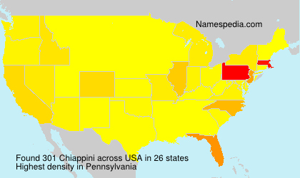 Surname Chiappini in USA Surname Chiappini in USA