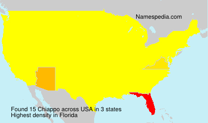 Surname Chiappo in USA Surname Chiappo in USA