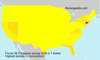 Surname Chiapponi in USA Surname Chiapponi in USA