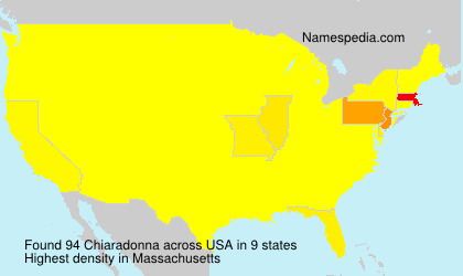 Surname Chiaradonna in USA Surname Chiaradonna in USA