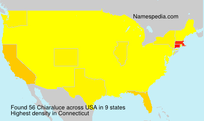Surname Chiaraluce in USA Surname Chiaraluce in USA