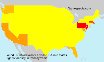 Surname Chiaravallotti in USA Surname Chiaravallotti in USA