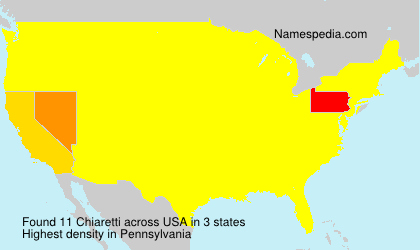 Surname Chiaretti in USA Surname Chiaretti in USA