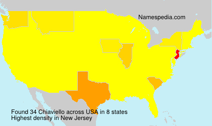 Surname Chiaviello in USA Surname Chiaviello in USA