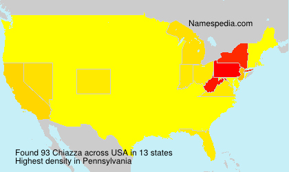 Surname Chiazza in USA Surname Chiazza in USA