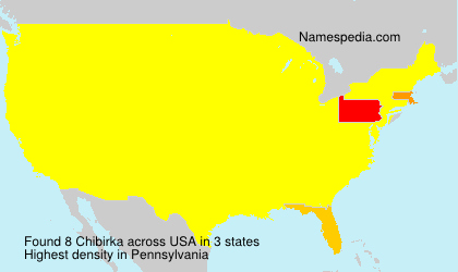 Surname Chibirka in USA Surname Chibirka in USA
