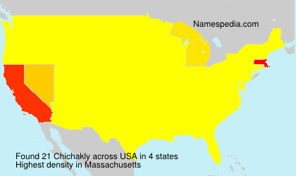 Surname Chichakly in USA Surname Chichakly in USA