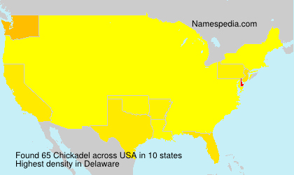 Surname Chickadel in USA Surname Chickadel in USA