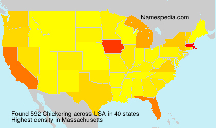 Surname Chickering in USA Surname Chickering in USA