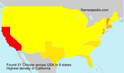 Surname Chicote in USA Surname Chicote in USA