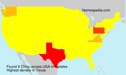 Surname Chicu in USA Surname Chicu in USA