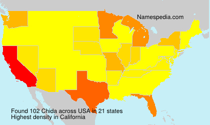 Surname Chida in USA Surname Chida in USA