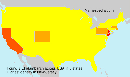 Surname Chidambaran in USA Surname Chidambaran in USA
