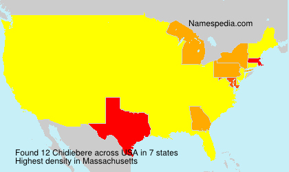 Surname Chidiebere in USA Surname Chidiebere in USA