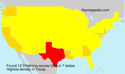 Surname Chidinma in USA Surname Chidinma in USA