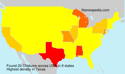 Surname Chidume in USA