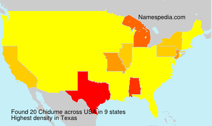 Surname Chidume in USA Surname Chidume in USA