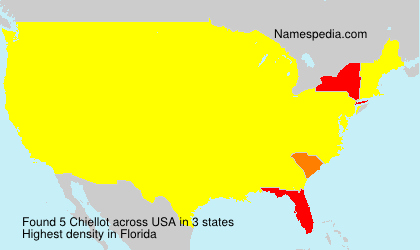 Surname Chiellot in USA Surname Chiellot in USA