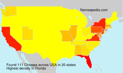 Surname Chieppa in USA Surname Chieppa in USA