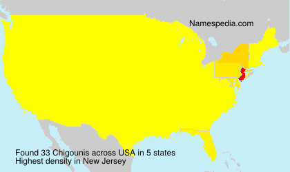 Surname Chigounis in USA Surname Chigounis in USA