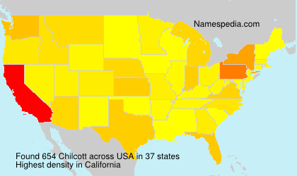 Surname Chilcott in USA Surname Chilcott in USA