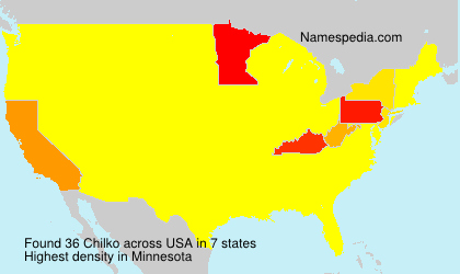 Surname Chilko in USA Surname Chilko in USA