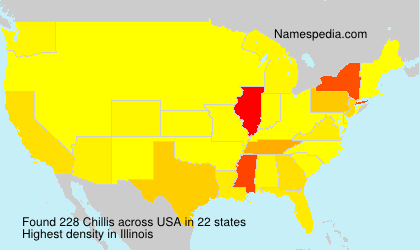 Surname Chillis in USA Surname Chillis in USA