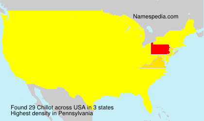 Surname Chillot in USA Surname Chillot in USA