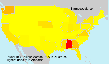 Surname Chillous in USA Surname Chillous in USA