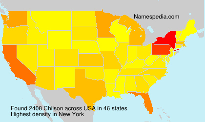 Surname Chilson in USA Surname Chilson in USA