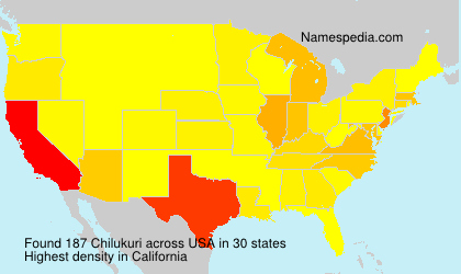 Surname Chilukuri in USA Surname Chilukuri in USA