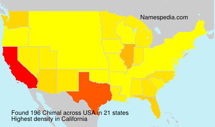 Surname Chimal in USA Surname Chimal in USA