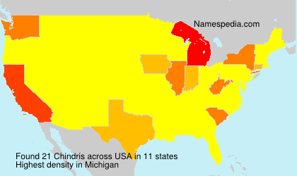 Surname Chindris in USA Surname Chindris in USA