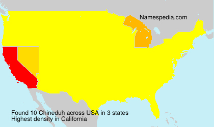 Surname Chineduh in USA Surname Chineduh in USA
