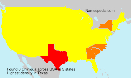 Surname Chiniqua in USA Surname Chiniqua in USA
