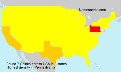 Surname Chinko in USA Surname Chinko in USA