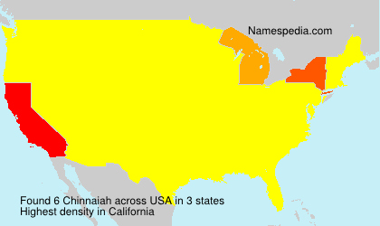 Surname Chinnaiah in USA Surname Chinnaiah in USA