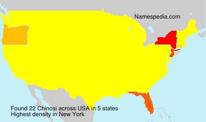 Surname Chinosi in USA
