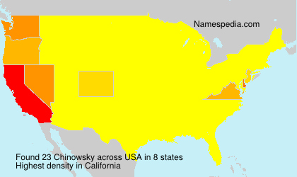 Surname Chinowsky in USA Surname Chinowsky in USA