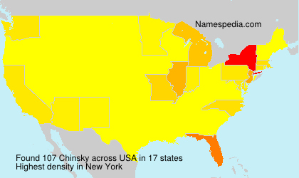 Surname Chinsky in USA