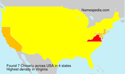 Surname Chioariu in USA Surname Chioariu in USA