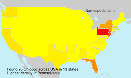 Surname Chiocco in USA Surname Chiocco in USA