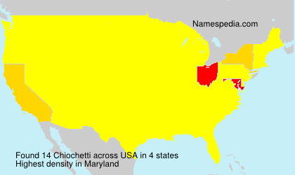 Surname Chiochetti in USA Surname Chiochetti in USA